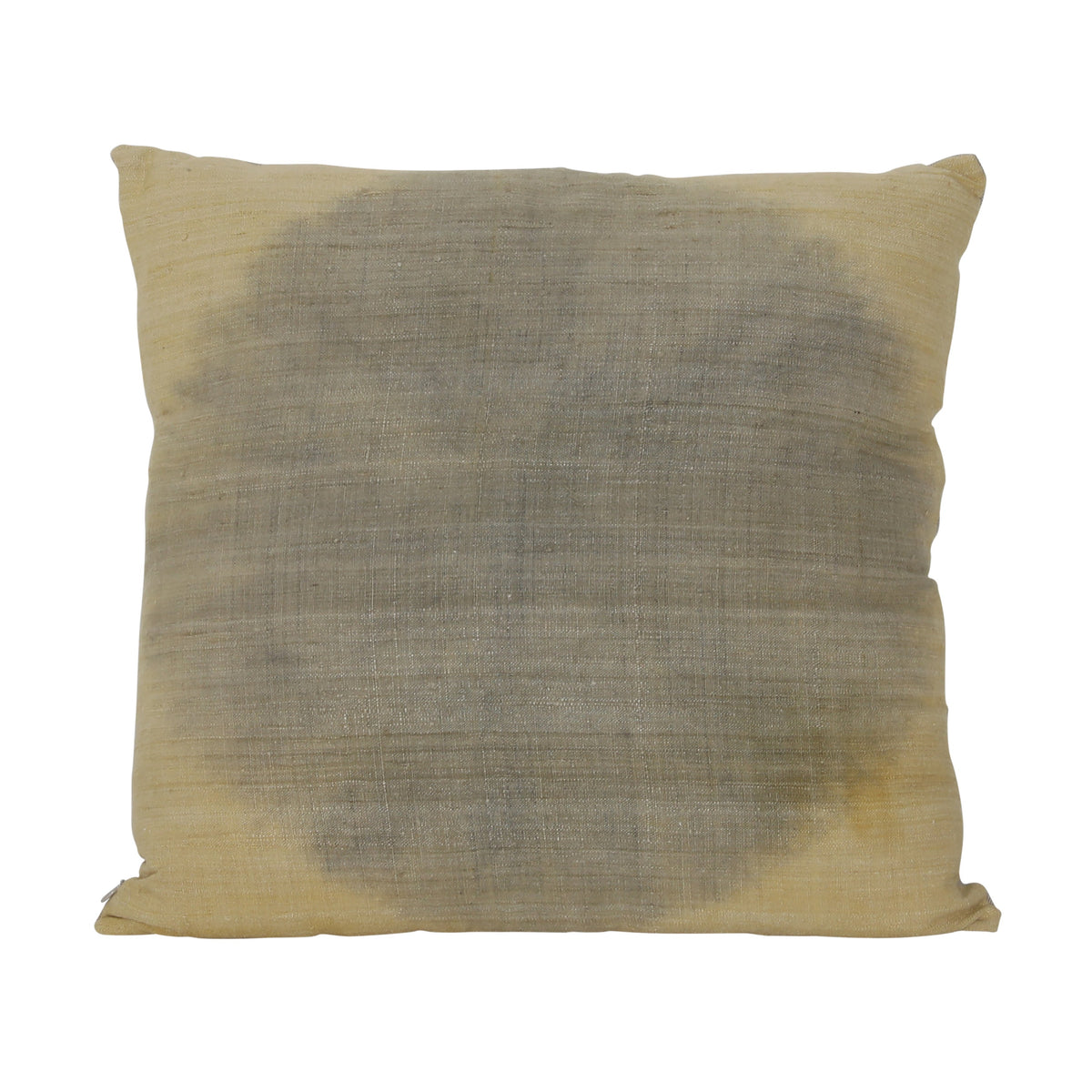 Edme Flower Grey Yellow Dye Pillow