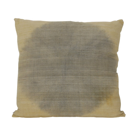 Edme Flower Grey Yellow Dye Pillow