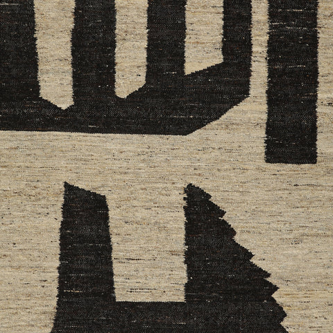 Page Black and Natural Rug
