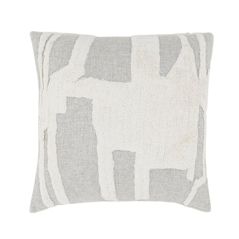 Corey Grey and White Pillow