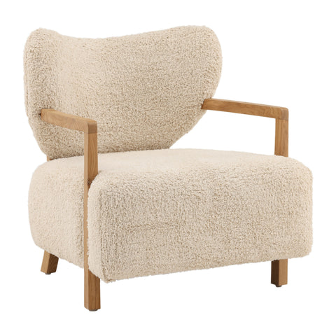 Daria Cream and Natural Occasional Chair