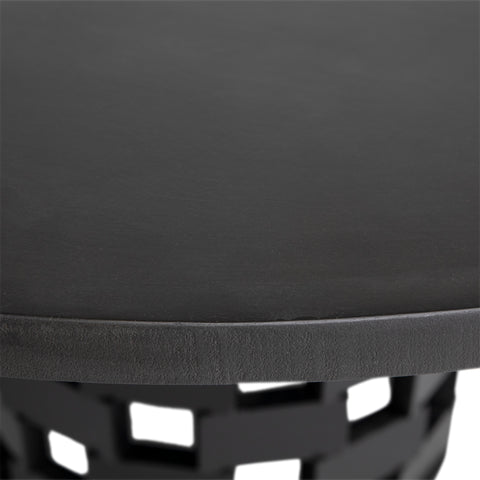 Alessia Charcoal Grey Top and Black Base Dining Table