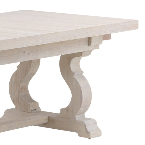 Chantelle Whitewash Extendable Dining Table