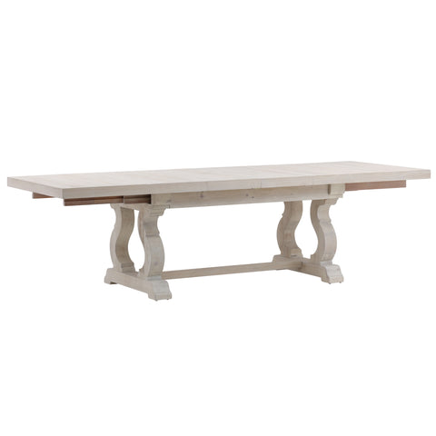 Chantelle Whitewash Extendable Dining Table