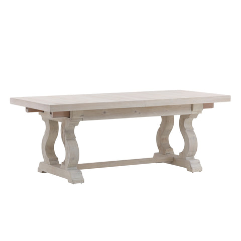Chantelle Whitewash Extendable Dining Table