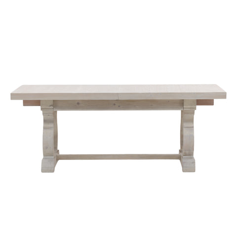 Chantelle Whitewash Extendable Dining Table