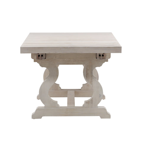 Chantelle Whitewash Extendable Dining Table