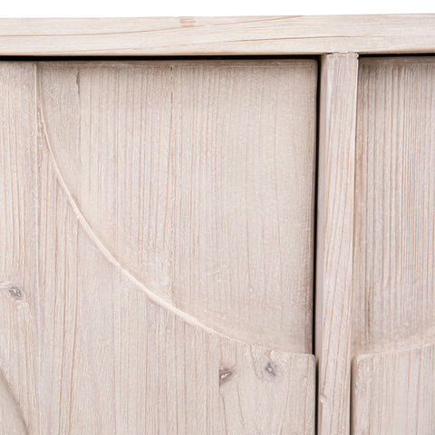 Ampelle Light Natural Brushed Wood Finish Sideboard
