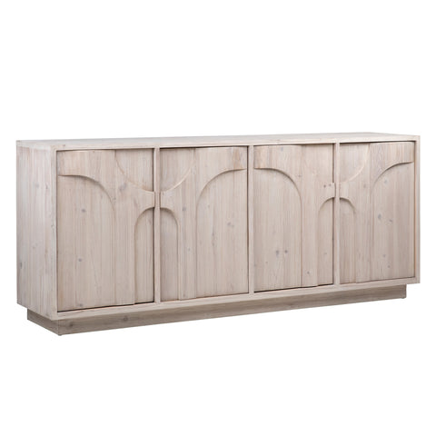 Ampelle Light Natural Brushed Wood Finish Sideboard