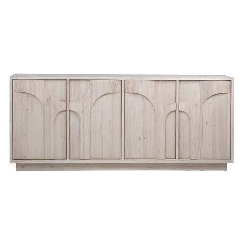 Ampelle Light Natural Brushed Wood Finish Sideboard