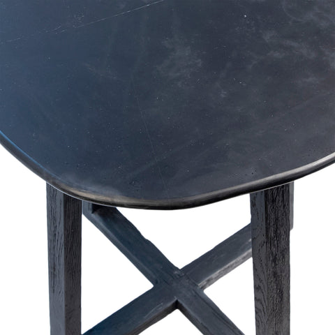 Iver Black Marble Side Table