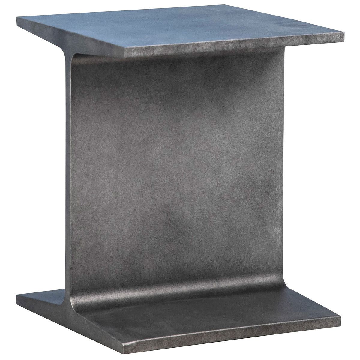 Harden Natural Silver Steel Finish Side Table