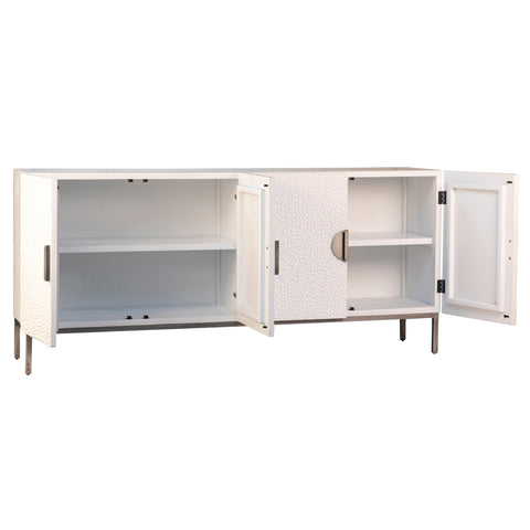 Sandwell White with Silver Hardware Sideboard
