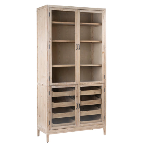 Huntington Natural Pine Finish Cabinet