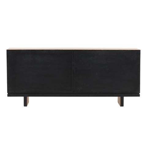 Pierre Black and Light Natural Sideboard