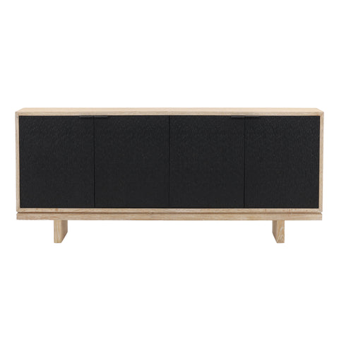 Pierre Black and Light Natural Sideboard