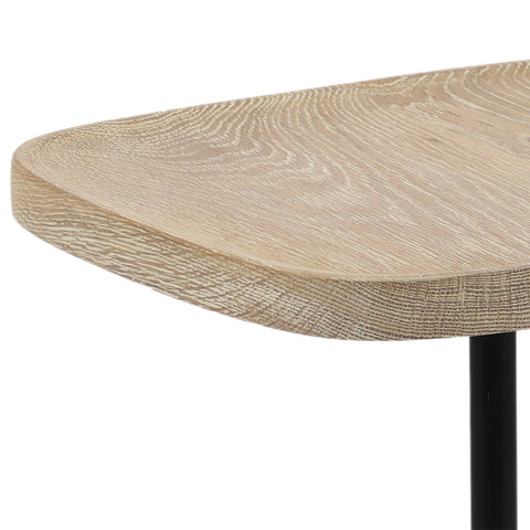 Jaiden Light Natural, Black and Off White Side Table
