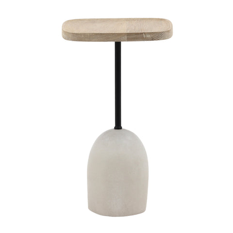 Jaiden Light Natural, Black and Off White Side Table