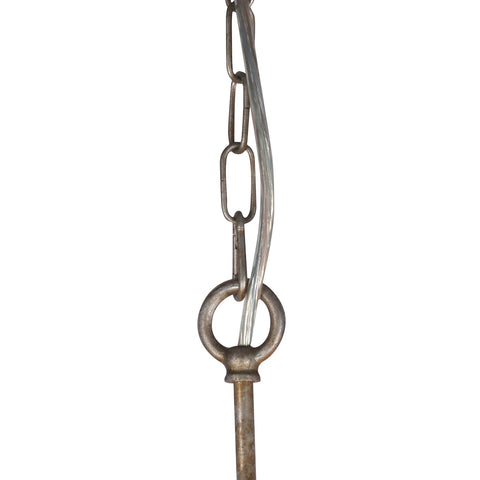 Zoren Antique Finish Silver Foil Color Pendant Light