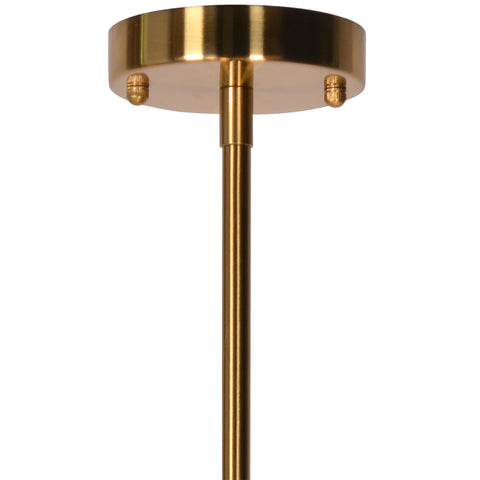 Belshaw Clear Glass and Brass Finish Chandelier
