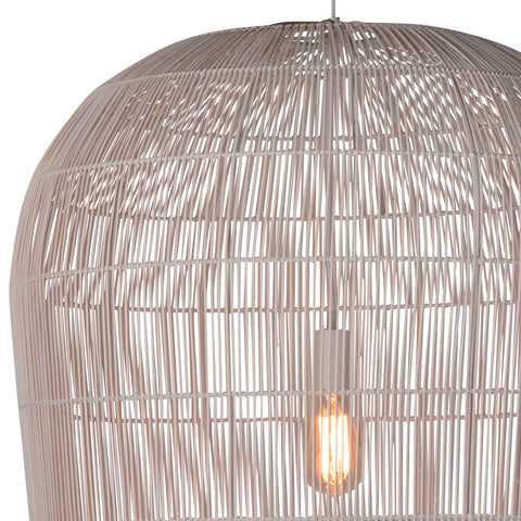 Baldy Cream Finish Pendant Light