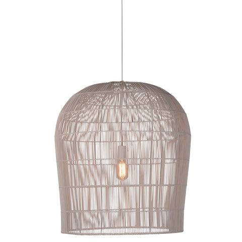 Baldy Cream Finish Pendant Light
