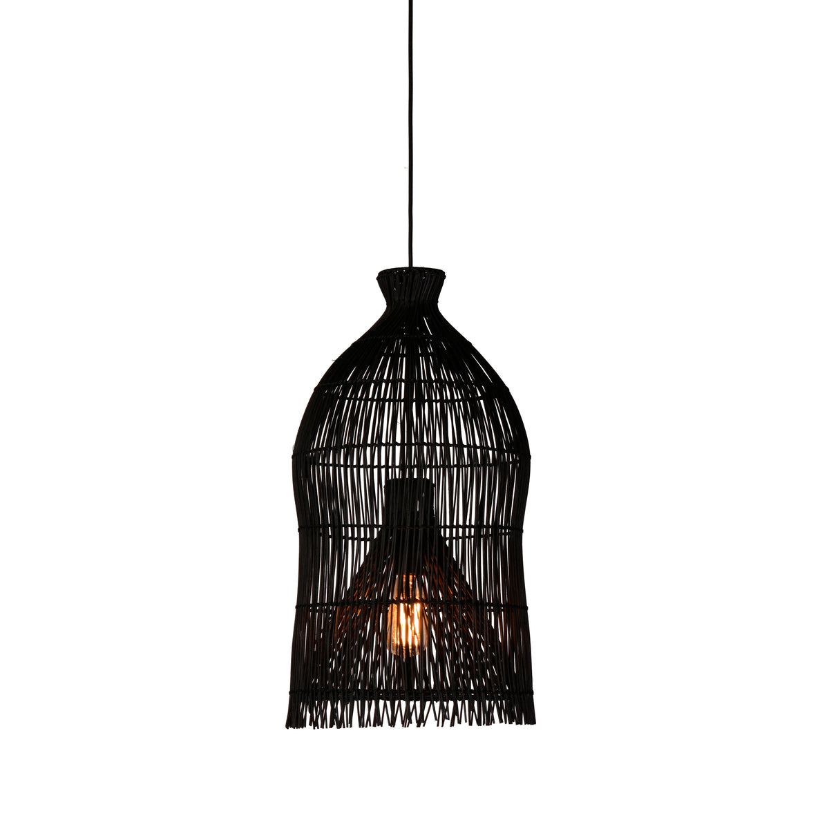 Lika Black Finish Pendant Light