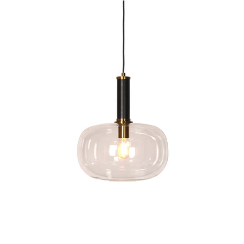 Pixley Matte Black and Brass Plated Pendant Light