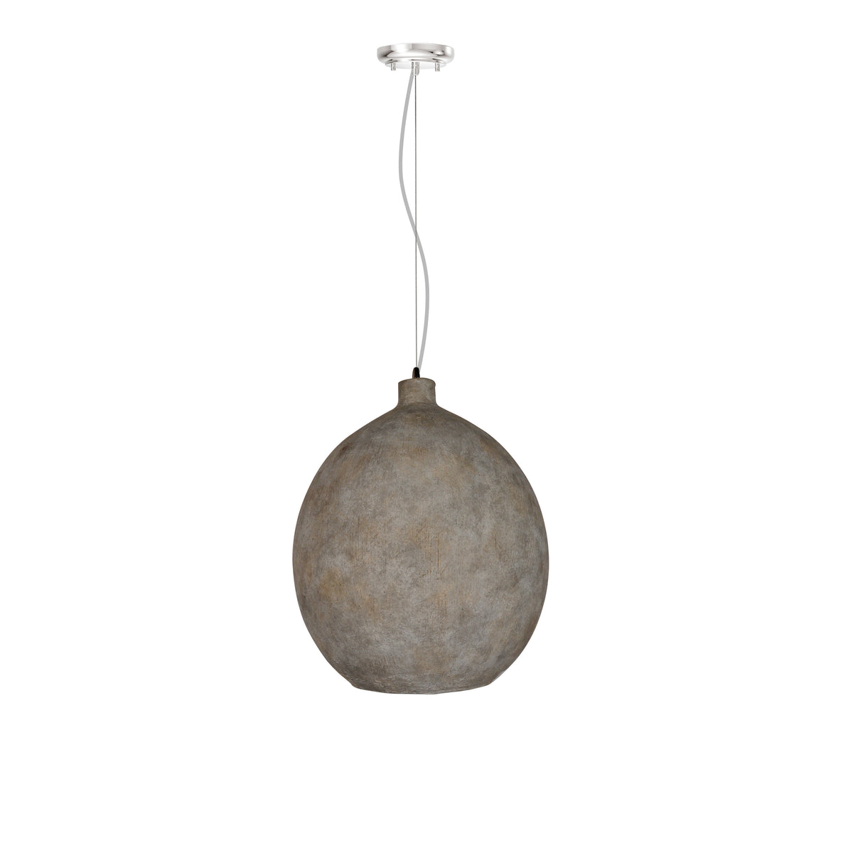 Alec Stone Grey Finish Pendant Light