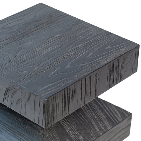 Vera Antique Ebony Finish Side Table