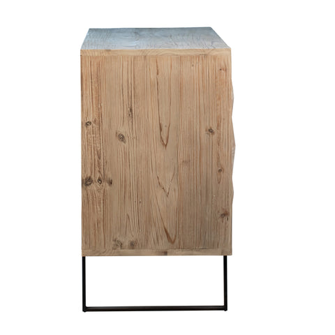 Bromely Natural Weathered Finish Sideboard