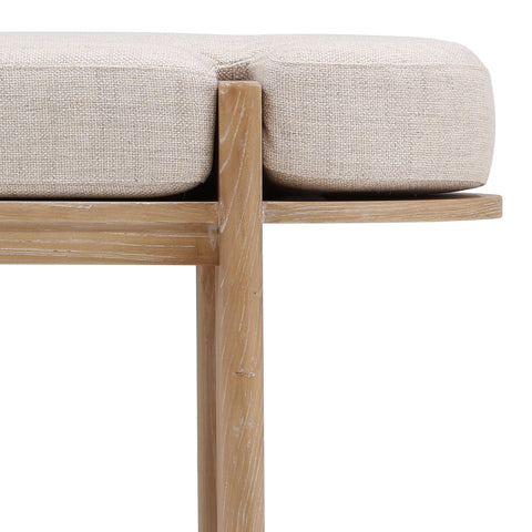 Ella Beige and Natural Bench