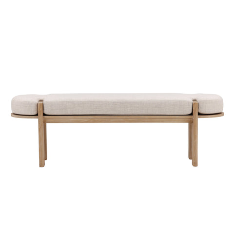 Ella Beige and Natural Bench