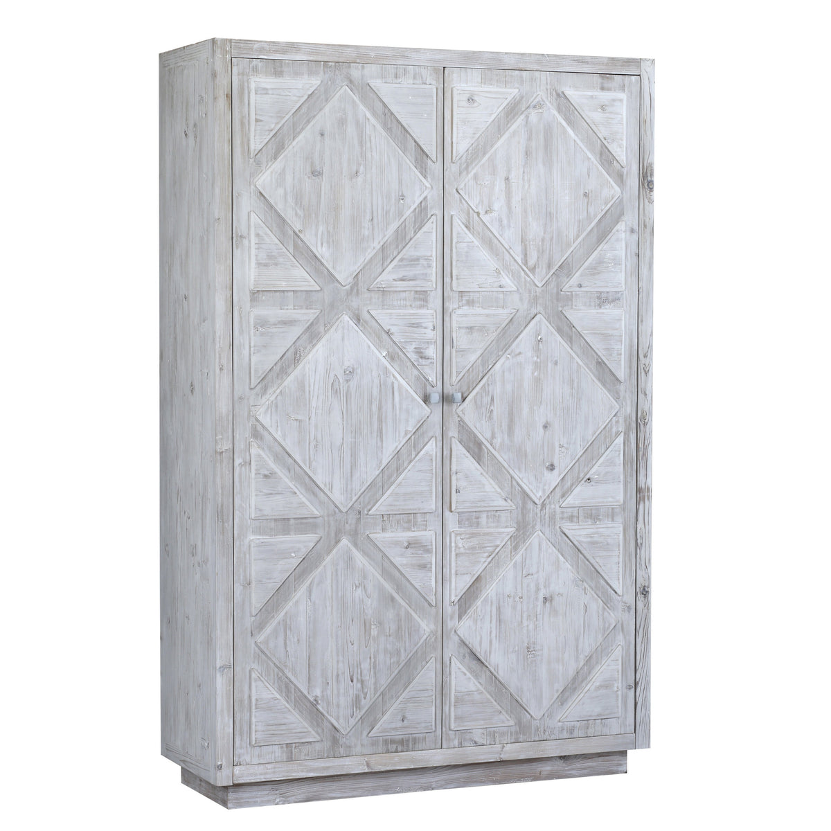 Mallow Whitewash Patina Finish Cabinet