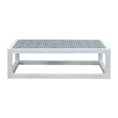 Mandy White Sealed Wood Finish Coffee Table