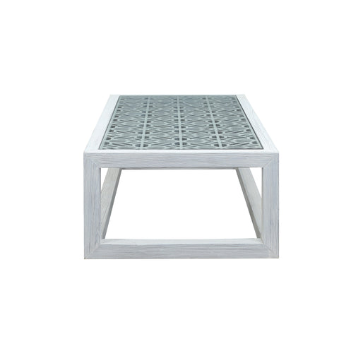 Mandy White Sealed Wood Finish Coffee Table