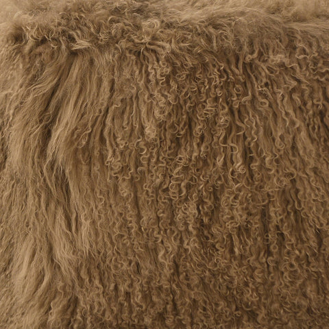 Khiera Light Brown Pouf