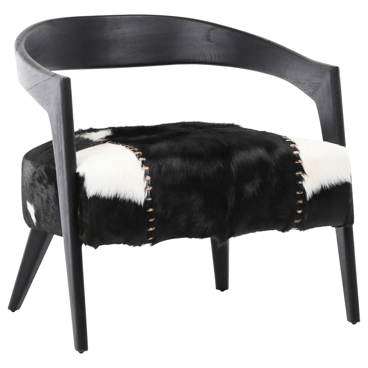 Liara Natural Black and White Finish Occasional Chair