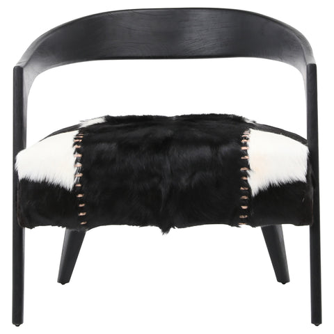Liara Natural Black and White Finish Occasional Chair
