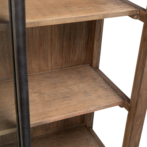 Aiken Medium Brown Wood Finish Cabinet