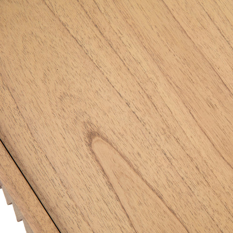 Tala Natural Finish with Black Metal Legs Sideboard