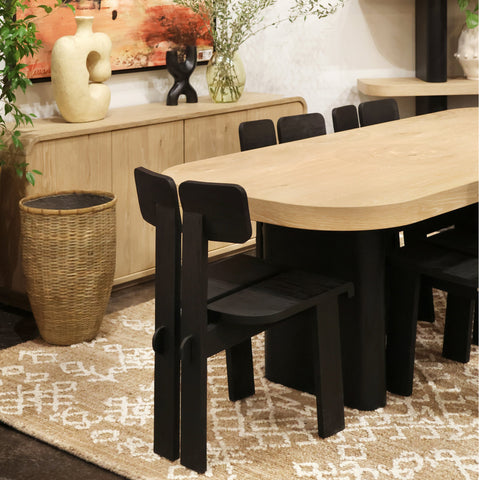 Arteaga Black Finish Dining Chair