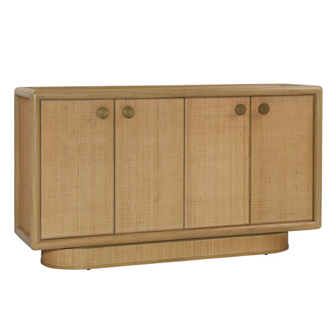 Crispina Natural and Brass Pulls Sideboard