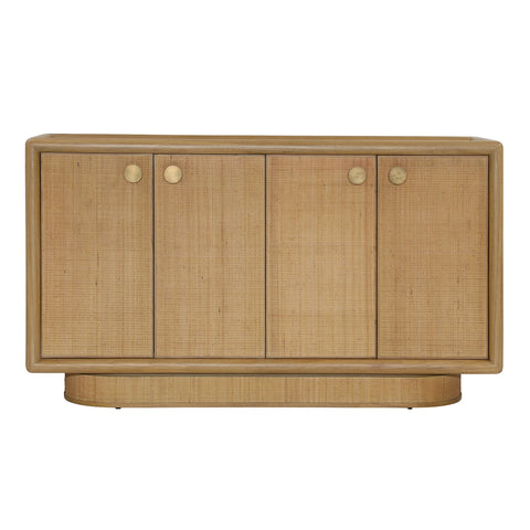Crispina Natural and Brass Pulls Sideboard