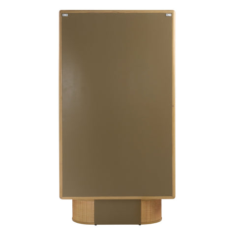 Crispina Natural and Brass Pulls Cabinet