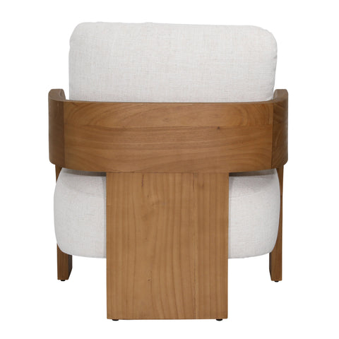 Maravi Beige and Natural Occasional Chair