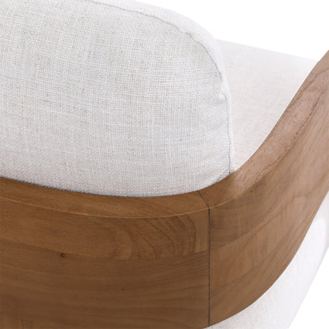 Maravi Beige and Natural Occasional Chair