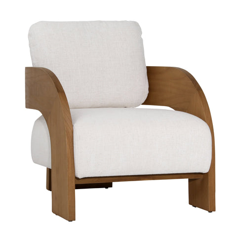 Maravi Beige and Natural Occasional Chair