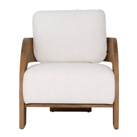 Maravi Beige and Natural Occasional Chair