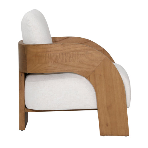 Maravi Beige and Natural Occasional Chair